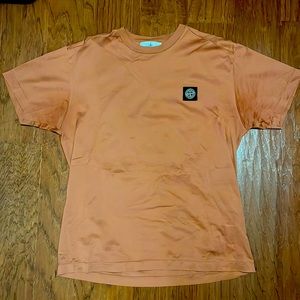 Stone Island Classic Logo Compass Patch T Shirt Size Medium